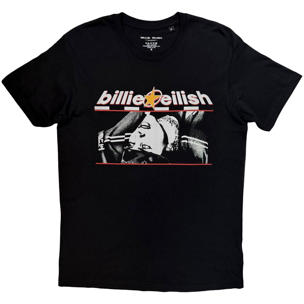 Billie Eilish - Racer Graphic Mens Tshirt - Black